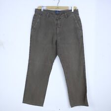 Pantalone Trussardi Jeans Taglia 54 Uomo Marrone Jeans Classico Comodo Logo