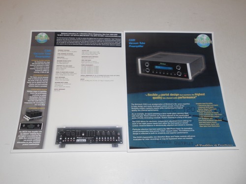 Mcintosh 2006 c220 brochure - mcintosh,