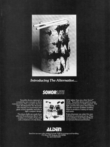1983 print alden sonor - ad,
