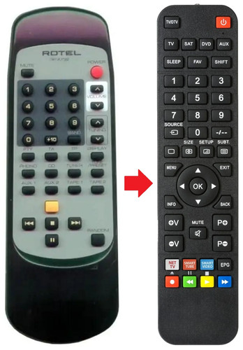 Telecomando adatto per rotel - adatto,