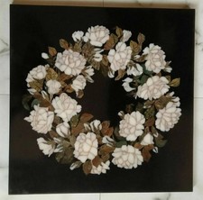 Tavolo antico intarsiato marmo