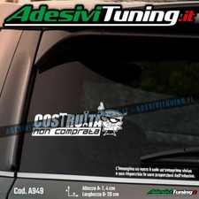 Adesivo Costruita Non Comprata