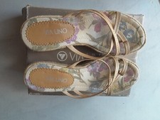 Sandali estivi donna  con zeppa in corda - tg. 38