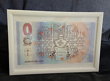 GIUBILEO 2025 - banconota C.M. ART - OPERA D'ARTE con cornice, a tavolo o parete