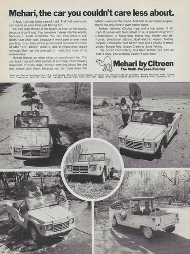 Pubblicità citroen mehari - ad,