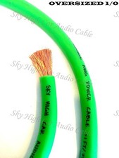 10 piedi calibro 1/0 AWG VERDE