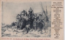 Militari - fototipia Lopez - Bari "La Bandiera del 15° Regg. Fanteria  a Novara"