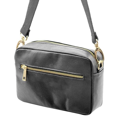 Borsa nera tracolla pelle - a, in