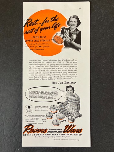 1940 revere copper and brass - and,