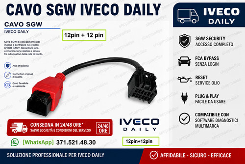 Cavo diagnosi sgw iveco daily - diagnosi,