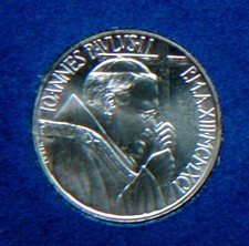 Vaticano 1991 (Italia) rara moneta argento 500 Lire Dottrina Sociale in scatola ufficiale