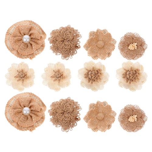 Pcs fiori stoffa - , 12