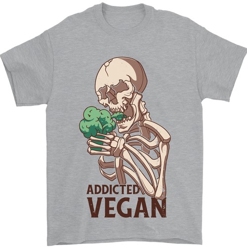 Shirt uomo addicted vegan - addicted,