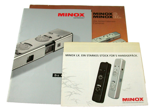 Lotto depliant - , minox