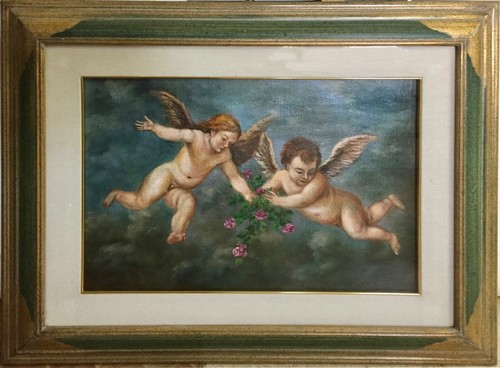 Giuseppe volpe 35x50 olio - olio, su