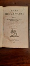 Manuale  dell' Agricoltore - Pisa Barbera Firenze  1870