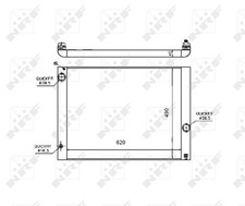 NRF 53724 radiator, engine