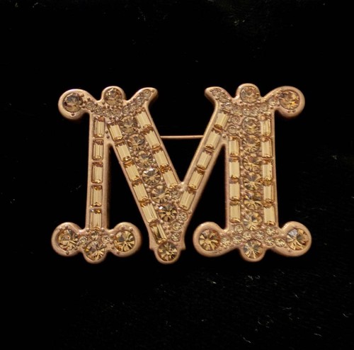 Spilla cristallo logo maxmara - cristallo,