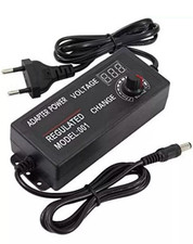 ALIMENTATORE UNIVERSALE TENSIONE REGOLABILE 3-24V DC 3A DISPLAY CON MANOPOLA