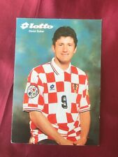 Autografo DAVOR SUKER-Nazionale CROAZIA-WC 90/98/02-Ex-Real Madrid/West Ham