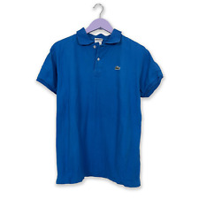Polo Lacoste blu manica corta - Taglia 6 L uomo