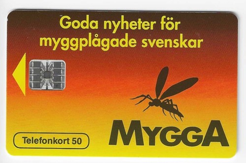 Sweden phonecard mygga - sweden,
