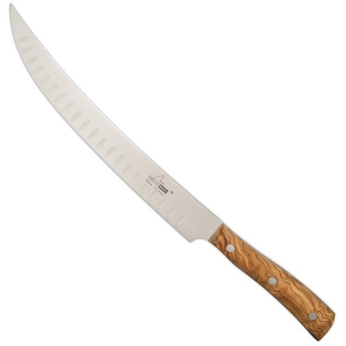 Coltello scimitarra alveolato