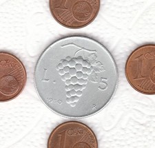 N 1  ITALIA   RARA  MONETA  5