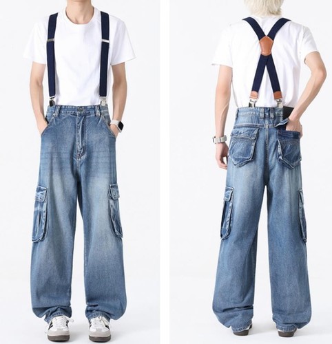 Salopette uomo denim - , blu