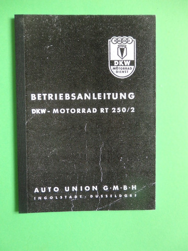Dkw rt250 manuale uso e - dkw, rt250/2
