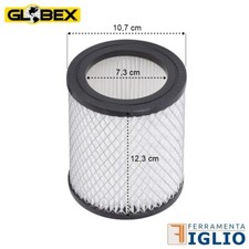 Filtro Hepa di Ricambio per Bidone Aspiracenere Globex Turbine Plus 15 Litri