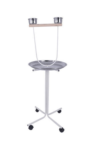Trespolo pappagalli bianco - pappagalli, con