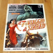 IL 7° VIAGGIO DI SINBAD poster italiano Harryhausen Kerwin Mathews Fantasy