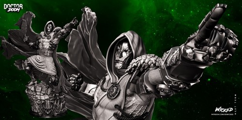 Doctor doom statue - doom, marvel