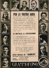 Pubblicita 1922 grammofono la - 1922,