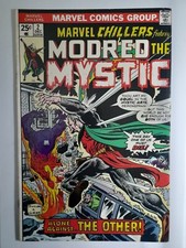Marvel Chillers 2 VF- 1975. Second App. Modred The Mystic. Cents copy. G. Kane 