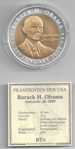 Medaglia commemorativa barack - medaglia,