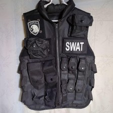 Costume cosplay SWAT nero con