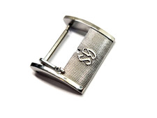 FIBBIA CINTURINO OROLOGIO 16mm firmata VTA "GS" per GRAND SEIKO