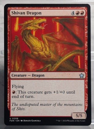 Magic shivan dragon - magic,