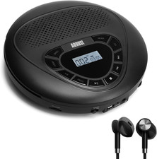 SE10 Lettore CD Portatile Con Altoparlanti, Lettore MP3 CD Con Batteria Ricarica