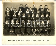 1938 ZEME (PV) Bambini di una classe elementare mista *Foto VINTAGE 15x12 cm