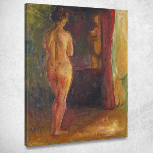 Nudo davanti allo specchio - davanti,