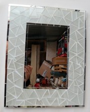 Specchio  in legno mosaico di