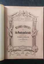 MELODIES CHOISIES DE FELIX MENDELSSOHN BARTHOLDY PIANO VIOLINO META' 800
