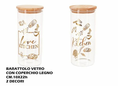 Barattolo vetro chiusura - vetro,