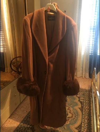 Cappotto vintage marrone con