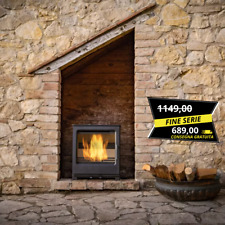 Stufa a legna in Ghisa 'AINHOA' | Tripla combustione 8,1 Kw Classe A 162m³