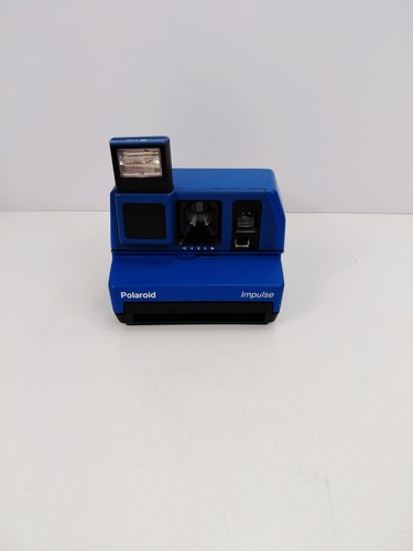 Vintage blue polaroid - blue,