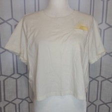 La luna graphic crop top shine